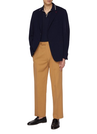 Figure View - Click To Enlarge - ISAIA - Single Breasted Jersey Blazer