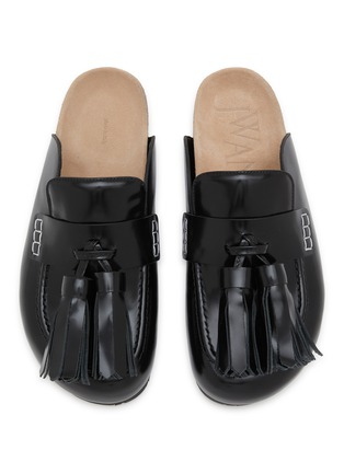 Detail View - Click To Enlarge - JW ANDERSON - Tassel Patent Calfskin Loafer Mules