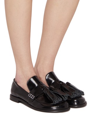 PRADA Mocassin Leather Loafers Women Lane Crawford