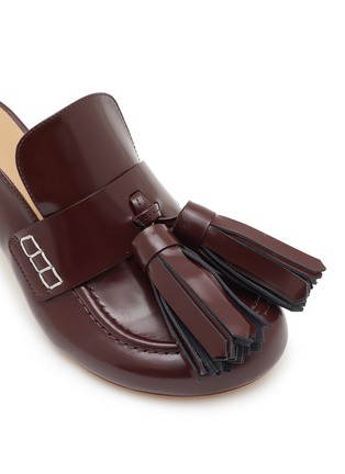 Detail View - Click To Enlarge - JW ANDERSON - Tassel 70 Mule Patent Leather Pumps