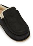 Detail View - Click To Enlarge - JW ANDERSON - Sherling Suede Flat Slippers