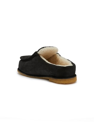  - JW ANDERSON - Sherling Suede Flat Slippers