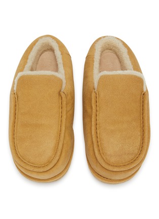Detail View - Click To Enlarge - JW ANDERSON - Sherling Suede Flat Slippers