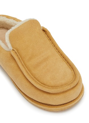 Detail View - Click To Enlarge - JW ANDERSON - Sherling Suede Flat Slippers