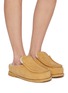 Figure View - Click To Enlarge - JW ANDERSON - Sherling Suede Flat Slippers