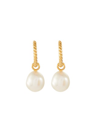 Main View - Click To Enlarge - MISSOMA - Small Pearl Twisted Hoop Earrings
