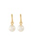 Main View - Click To Enlarge - MISSOMA - Small Pearl Twisted Hoop Earrings