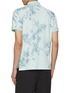 Back View - Click To Enlarge - SOUTHCAPE - Floral Print Logo Polo Shirt