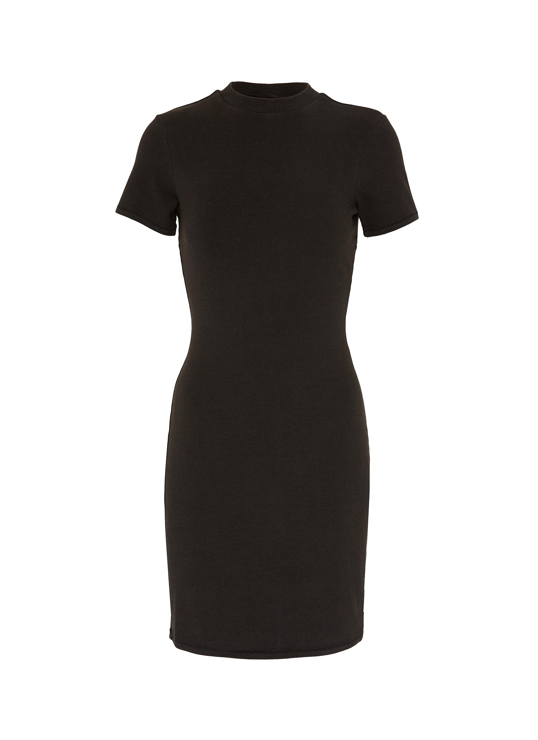 Mock neck t shirt dress outlet