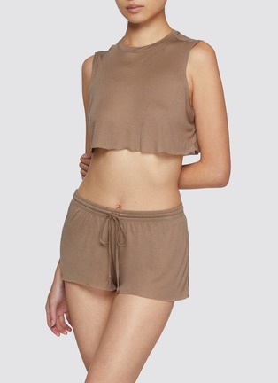 Figure View - Click To Enlarge - SKIMS - Kim Sleep Crop Tank