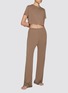 Figure View - Click To Enlarge - SKIMS - Kim Sleep Cropped Crewneck T-shirt