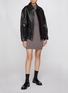 Back View - Click To Enlarge - SKIMS - Outdoor Mock Neck Mini Dress