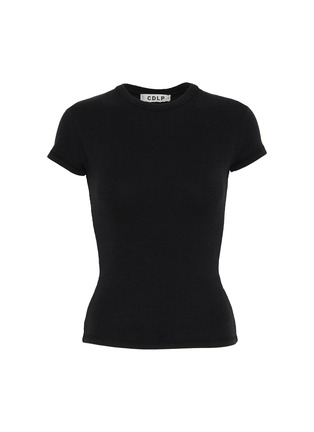 ALAÏA | Logo Embroidered Cotton T-shirt | Women | Lane Crawford