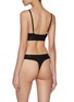 Back View - Click To Enlarge - CDLP - Logo Herringbone Waistband Thong