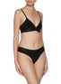 Figure View - Click To Enlarge - CDLP - Logo Herringbone Waistband Thong