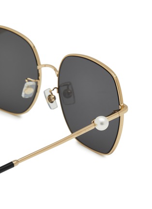 Detail View - Click To Enlarge - JIMMY CHOO - EYEWEAR - Pua Metal Square Sunglasses