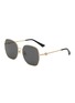 Main View - Click To Enlarge - JIMMY CHOO - EYEWEAR - Pua Metal Square Sunglasses