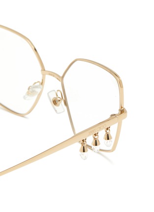 Detail View - Click To Enlarge - JIMMY CHOO - Metal Butterfly Glasses
