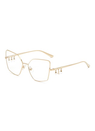Main View - Click To Enlarge - JIMMY CHOO - Metal Butterfly Glasses