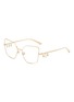 Main View - Click To Enlarge - JIMMY CHOO - Metal Butterfly Glasses