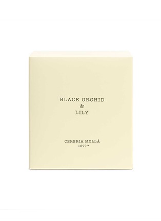 Detail View - Click To Enlarge - CERERIA MOLLÁ 1899 - Black Orchid & Lily Scented Candle 600g