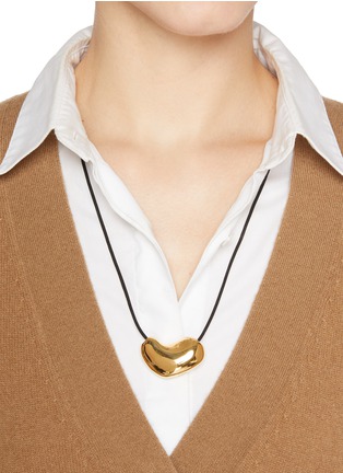 Figure View - Click To Enlarge - AGMES - Sculpted Heart 18K Gold Vermeil Pendant