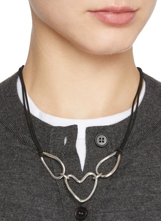 Figure View - Click To Enlarge - AGMES - Heart Betty Sterling SIlver Pendant