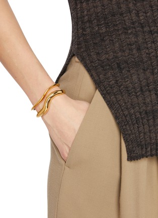 Figure View - Click To Enlarge - AGMES - Medium Astrid 18K Gold Vermeil Cuff