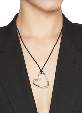 Figure View - Click To Enlarge - AGMES - Heart Altun Sterling Silver Pendant Necklace