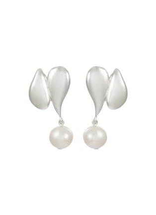 Main View - Click To Enlarge - AGMES - Elvira Freshwater Pearl Sterling Silver Earrings