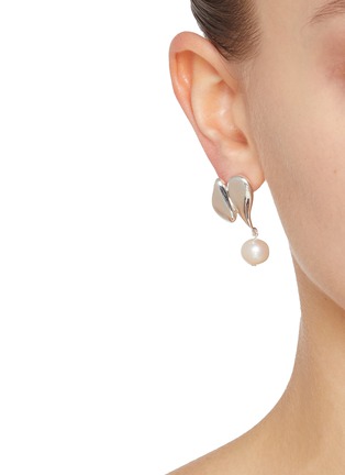 Figure View - Click To Enlarge - AGMES - Elvira Freshwater Pearl Sterling Silver Earrings