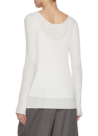 Back View - Click To Enlarge - RUOHAN - Long Sleeves Kea Slip Top