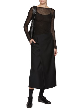 Figure View - Click To Enlarge - RUOHAN - Long Sleeves Kea Slip Top