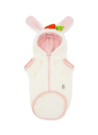 Main View - Click To Enlarge - ITSDOG - Medium Carrot Bunny Hooded Suit — Ivory