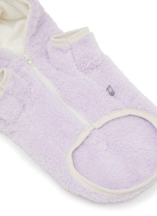 Detail View - Click To Enlarge - ITSDOG - Small/Medium Carrot Bunny Hooded Suit — Violet