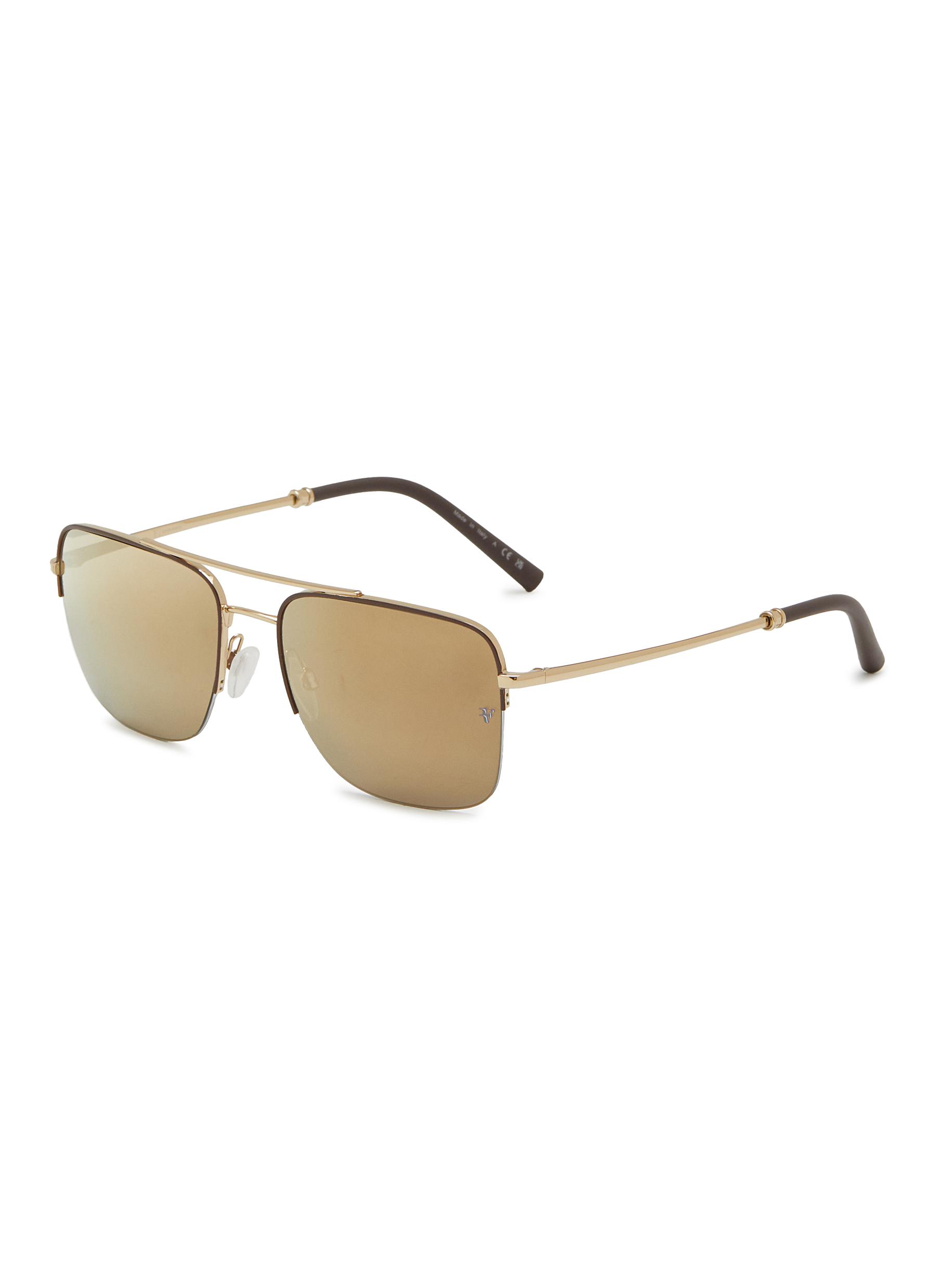 OLIVER PEOPLES x Federer R 2 Metal Pilot Sunglasses Men Lane Crawford