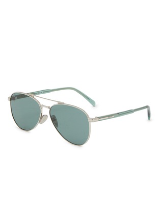 Main View - Click To Enlarge - PRADA - Metal Pilot Sunglasses