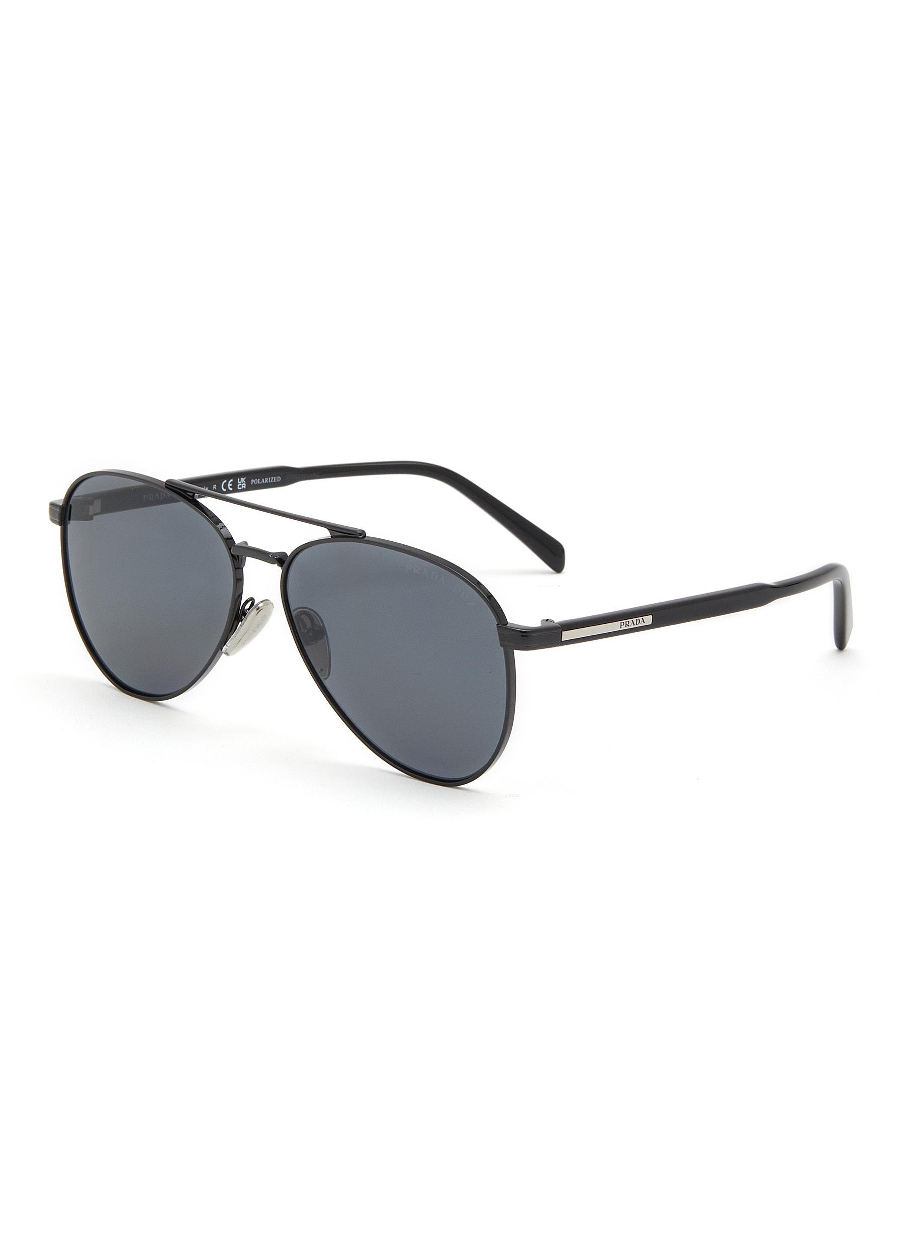 PRADA Metal Pilot Sunglasses Men Lane Crawford