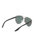 Figure View - Click To Enlarge - PRADA - Gunmetal Pilot Sunglasses