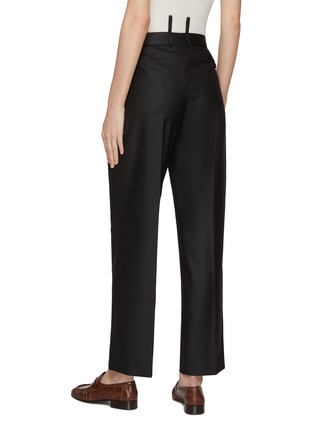 Back View - Click To Enlarge - BETTTER - Loop Detail Pleated Trousers