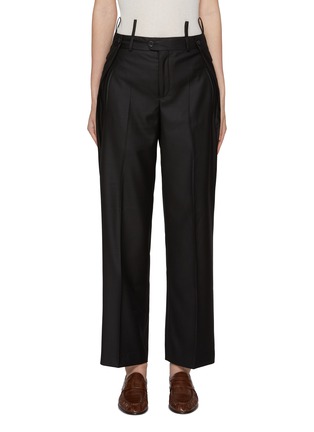 Main View - Click To Enlarge - BETTTER - Loop Detail Pleated Trousers