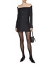 Figure View - Click To Enlarge - BETTTER - Open Shoulder Blazer Dress