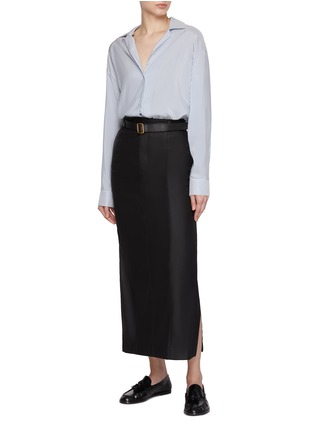 Figure View - Click To Enlarge - BETTTER - Wool Blend Skirt