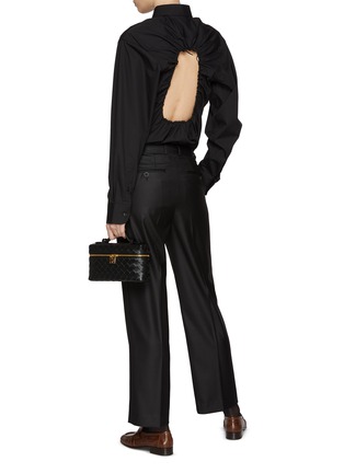 Figure View - Click To Enlarge - BETTTER - Drawstring Back Cut Out Cotton Shirt