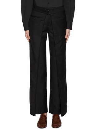 Main View - Click To Enlarge - BETTTER - Belted Wrap Trousers