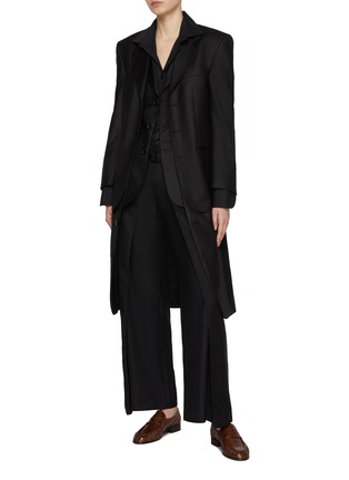 Figure View - Click To Enlarge - BETTTER - Single Breasted Blazer Coat