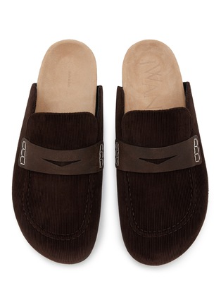 Detail View - Click To Enlarge - JW ANDERSON - Slip On Canvas Loafer Mules