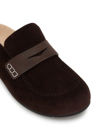 Detail View - Click To Enlarge - JW ANDERSON - Slip On Canvas Loafer Mules