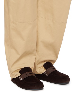 Figure View - Click To Enlarge - JW ANDERSON - Slip On Canvas Loafer Mules