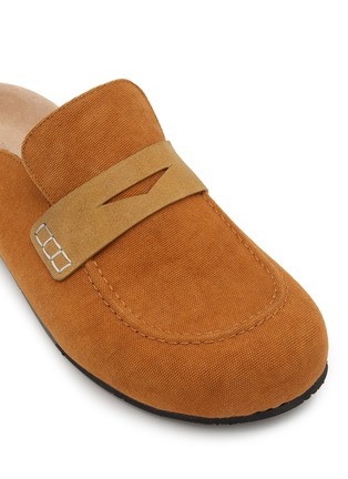 Detail View - Click To Enlarge - JW ANDERSON - Slip On Canvas Loafer Mules